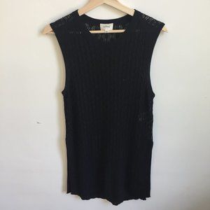 Wilfred Aritzia Black Knit Tank